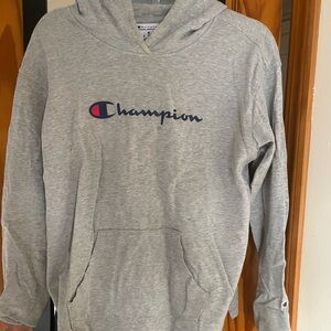 Champion Men's Light Gray Hoodie